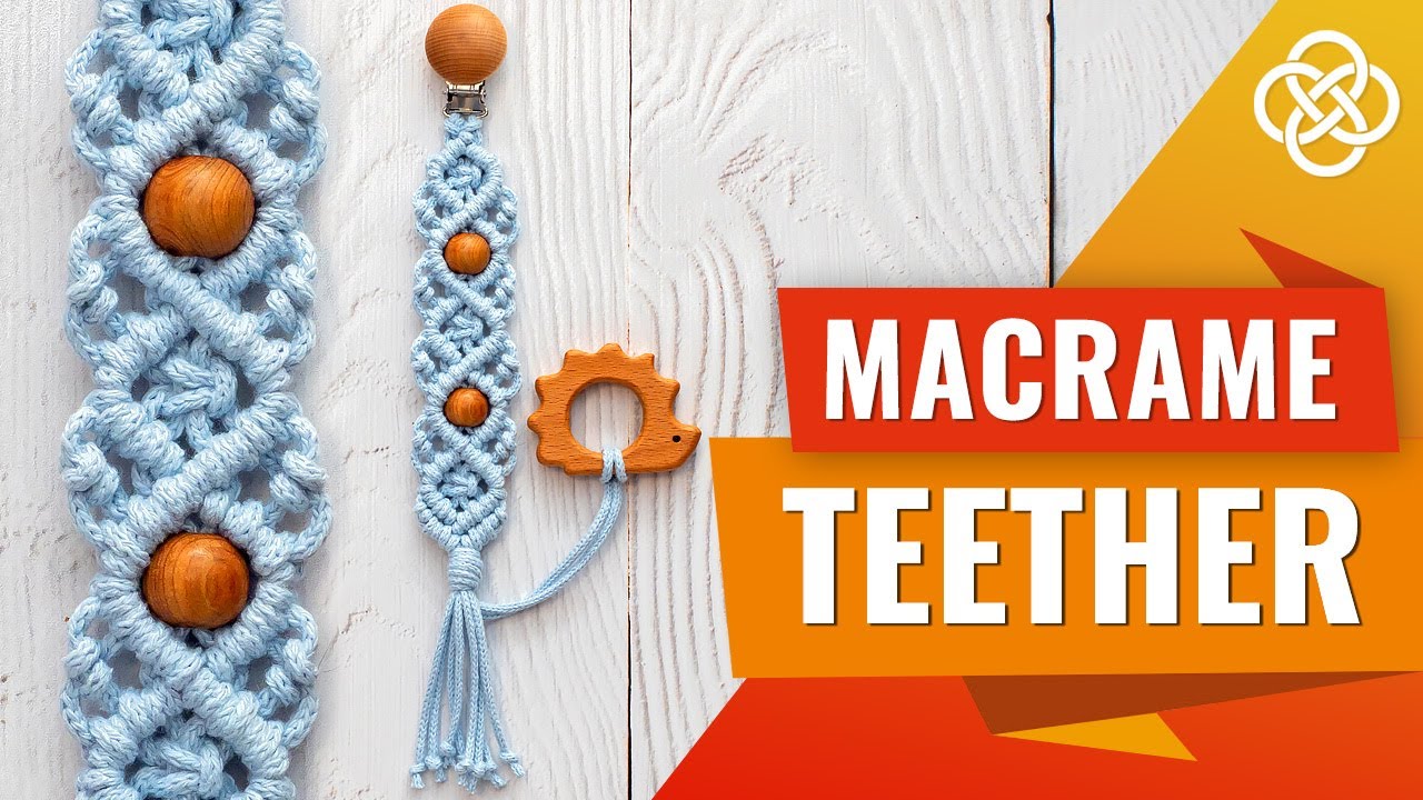 Прорезыватель для зубов | DIY | Урок макраме