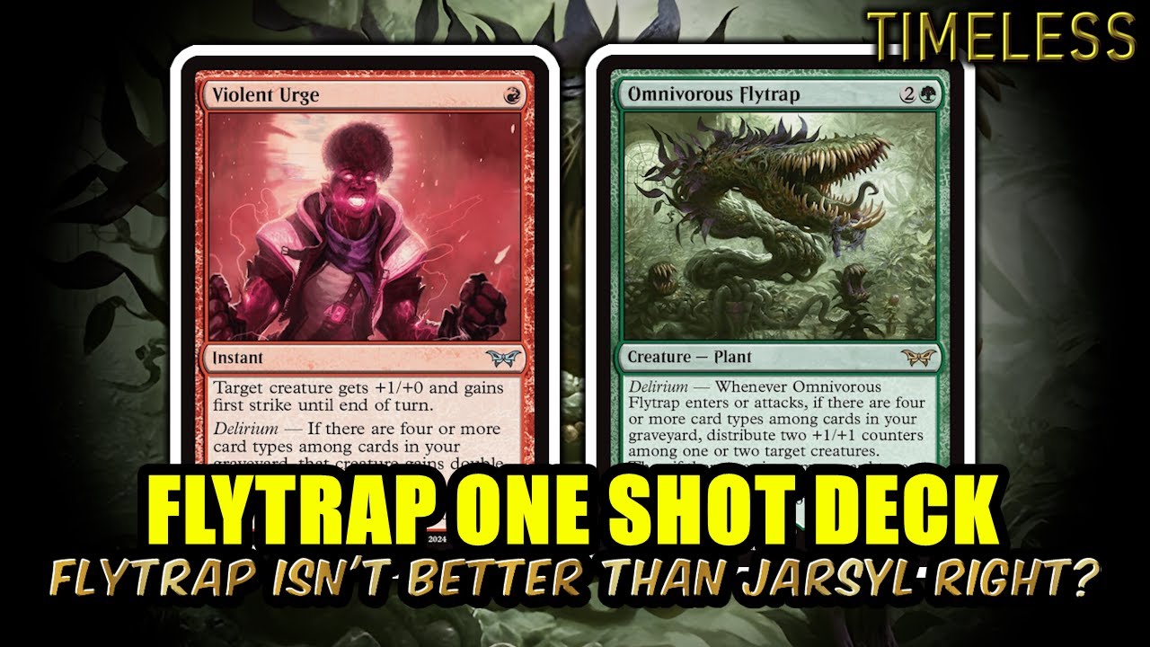 Flytrap One Shot Deck! Is this Card Better than Jarsyl? | Timeless BO3 Ranked | MTG Arena