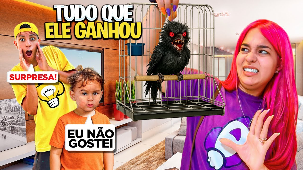 O LEOZIN DEU UM PÁSSARO PRO DAVI ele gostou