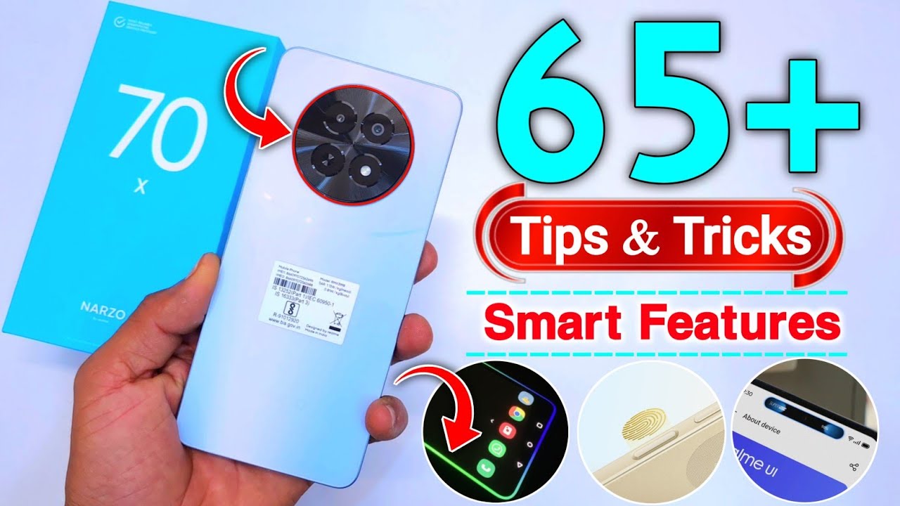 Realme Narzo 70x Tips and Tricks _ 65++ Hidden Features | Realme Narzo 70x 5g Tips and Tricks
