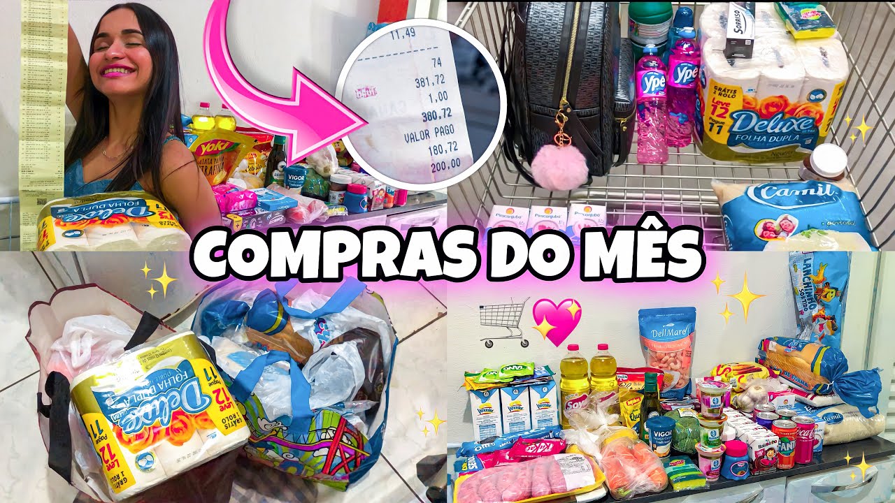 COMPRAS DO MÊS DE AGOSTO NO ASSAÍ ATACADISTA | COM VALORES + MOSTREI TUDO QUE COMPREI 🛒😍
