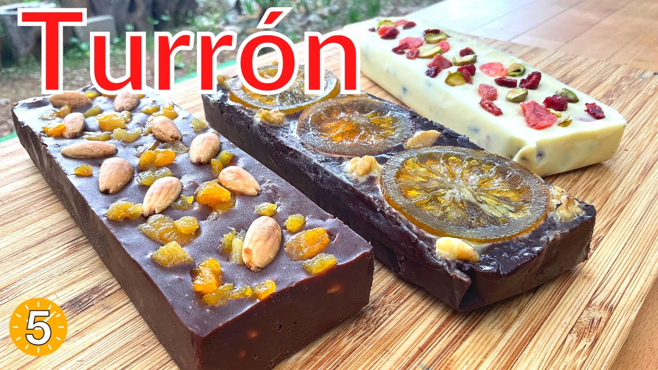3 TURRONES de CHOCOLATE para NAVIDAD 😋🎄 - Recetas en 5 Minutos