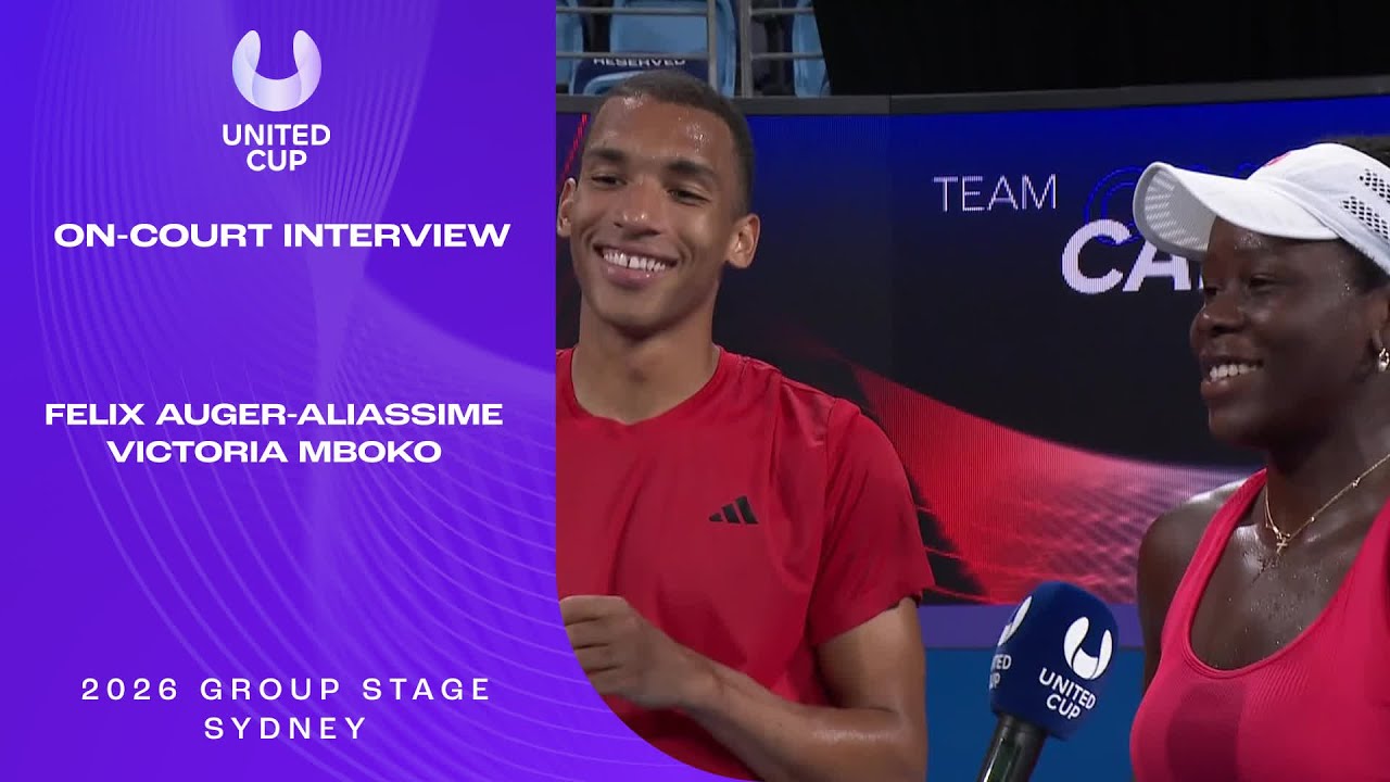 Auger-Aliassime/Mboko On-Court Interview | United Cup 2026 Group B