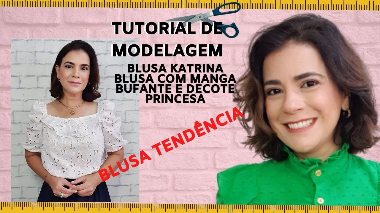 TENDÊNCIA VERÃO - BLUSA MANGA BUFANTE ROMÂNTICA com CÉLIA ÁVILA