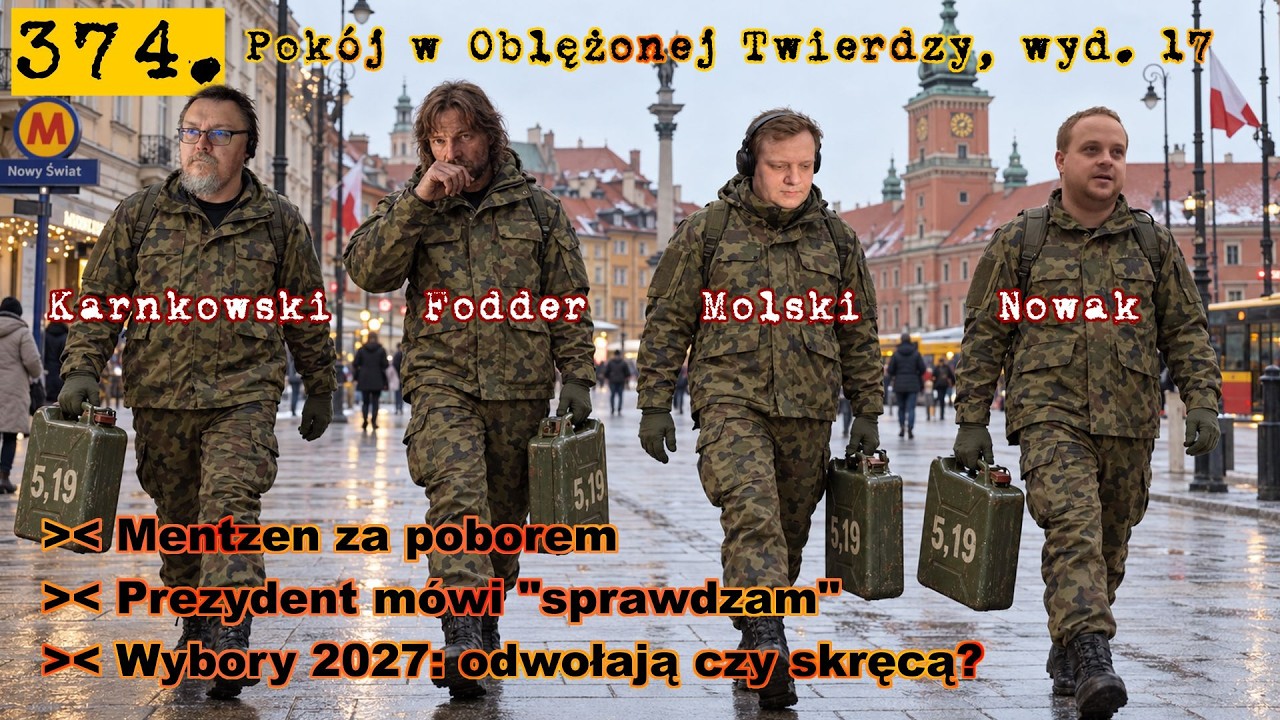 374. Fodder/Karnkowski/Molski/Nowak:⛔Mentzen chce poboru⛔PKN m&oacute;wi sprawdzam⛔Wybory zagrożone⛔PwOT 17