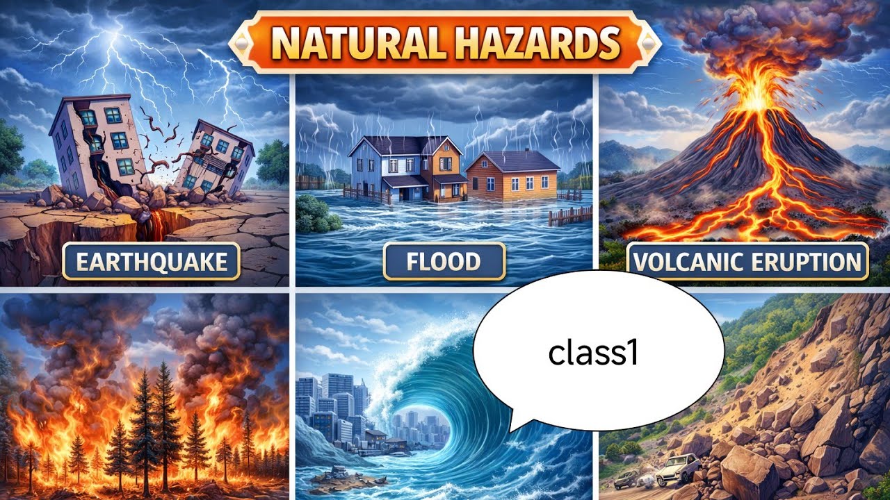 Disaster management class4. Natural hazards important for CET mains exam hcs exam 