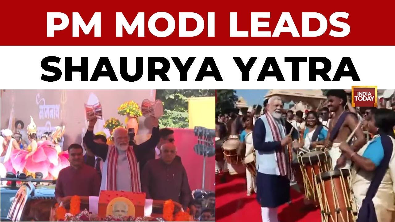 PM Modi Holds Shaurya Yatra Roadshow Amid The Somnath Swabhiman Parv, Marking 1,000 Years of Faith