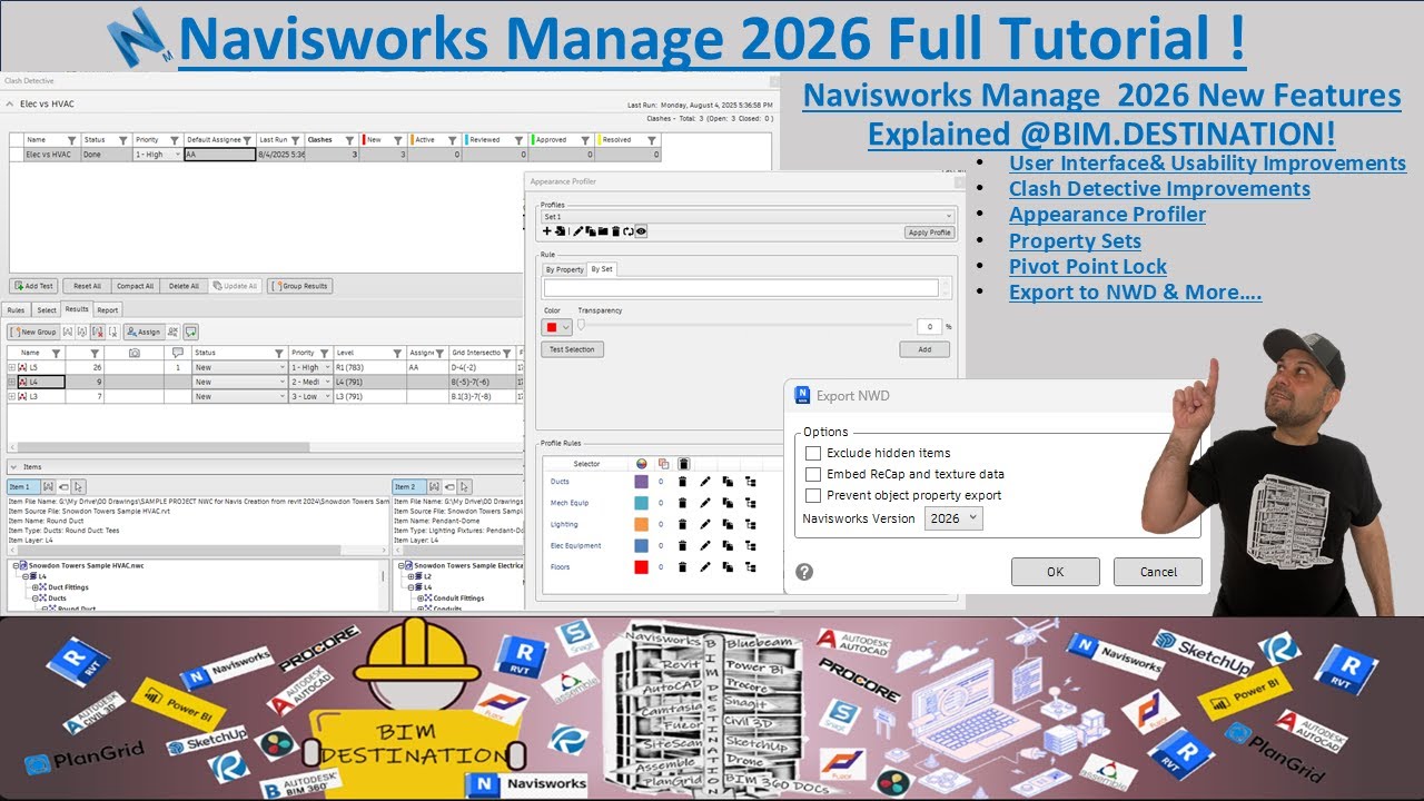 BIM-VDC | Navisworks Manage 2026 Full Tutorial | All New Features Explained in Detail!