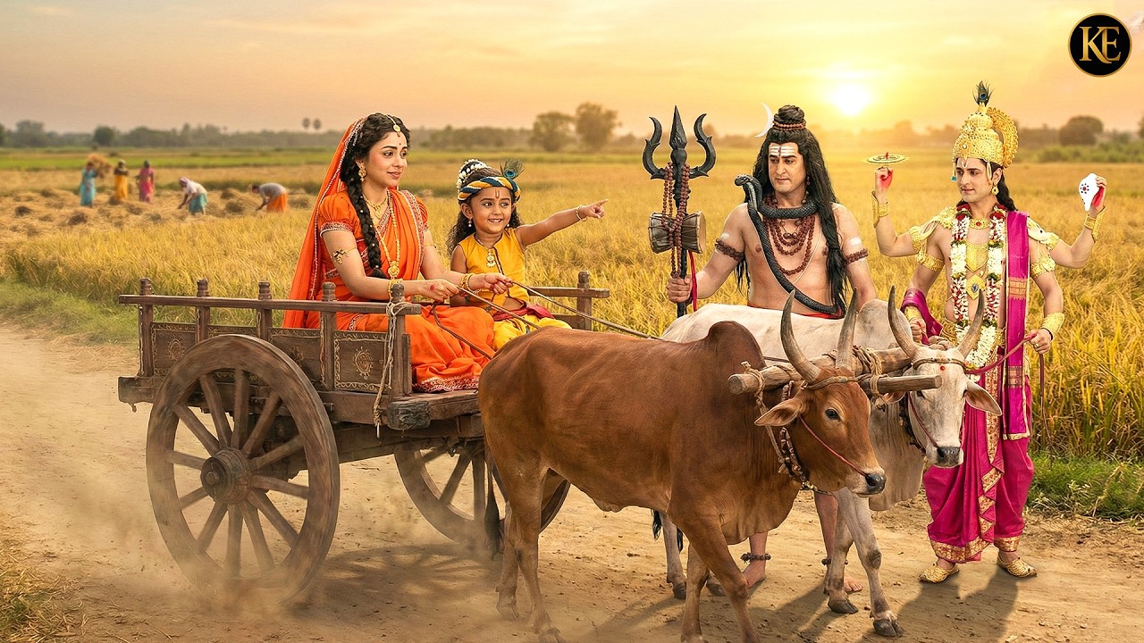 बाल कान्हा और मैया के सामने अचानक प्रकट हुए महादेव और नारायण भगवान! || YMKN  || Krishan leela