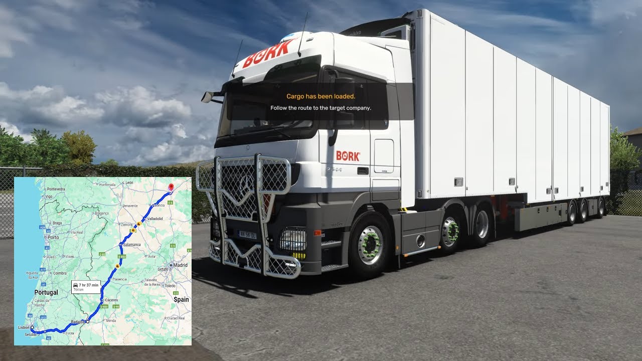 Mercedes-Benz Actros MP3 V6! | Promods Europe Trucking Adventure (Lisbon to Burgos via Badajoz)
