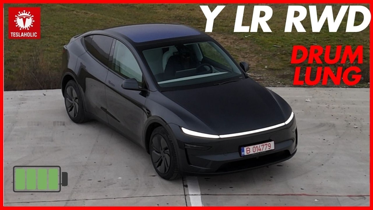 #tesla Model Y  Long Range RWD la Drum lung