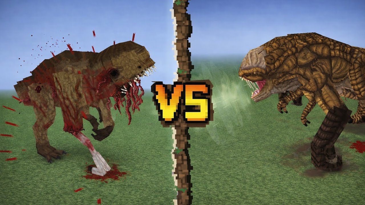 The Parasitic Rex Vs Jurassic World Rebirth! | Minecraft PE