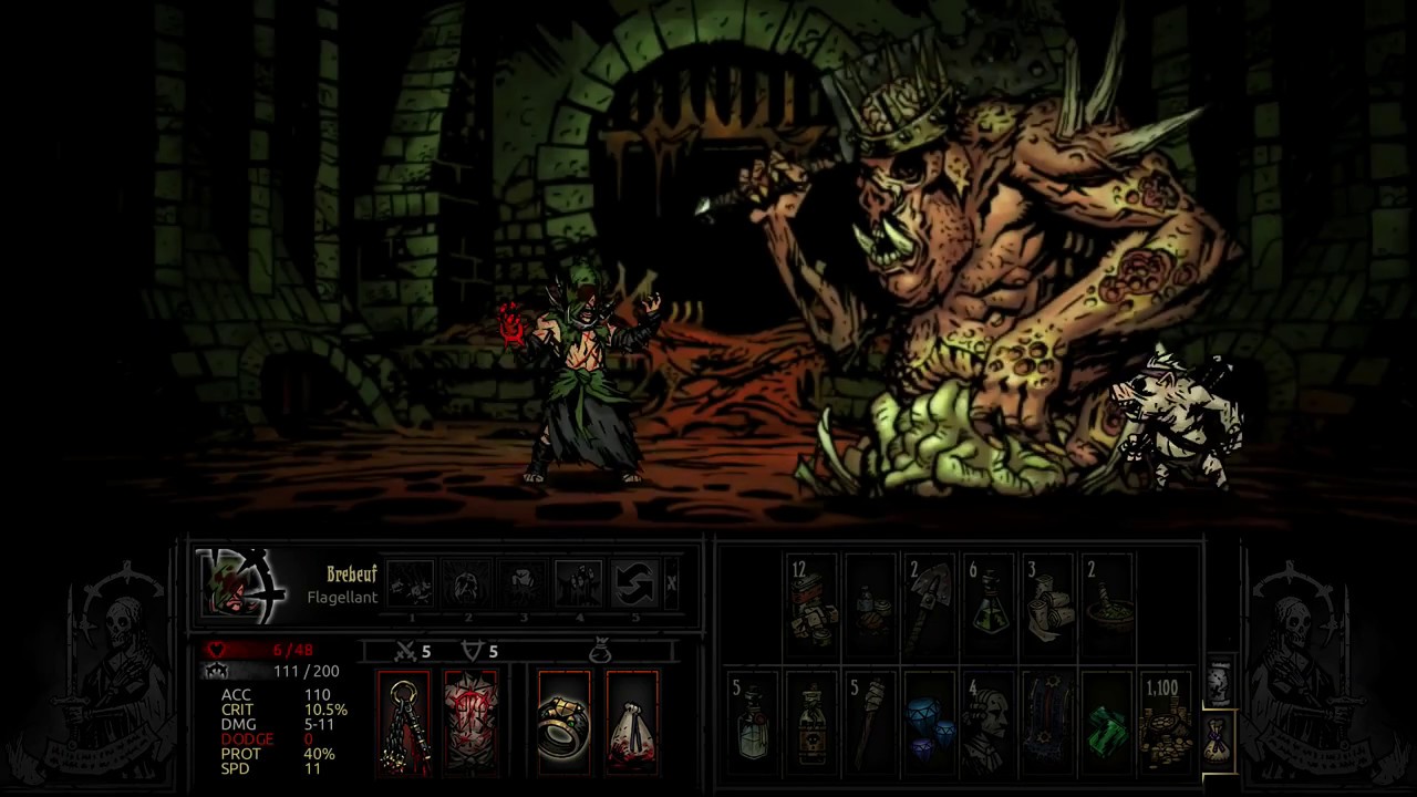 Darkest Dungeon - Flagellant vs Swine God