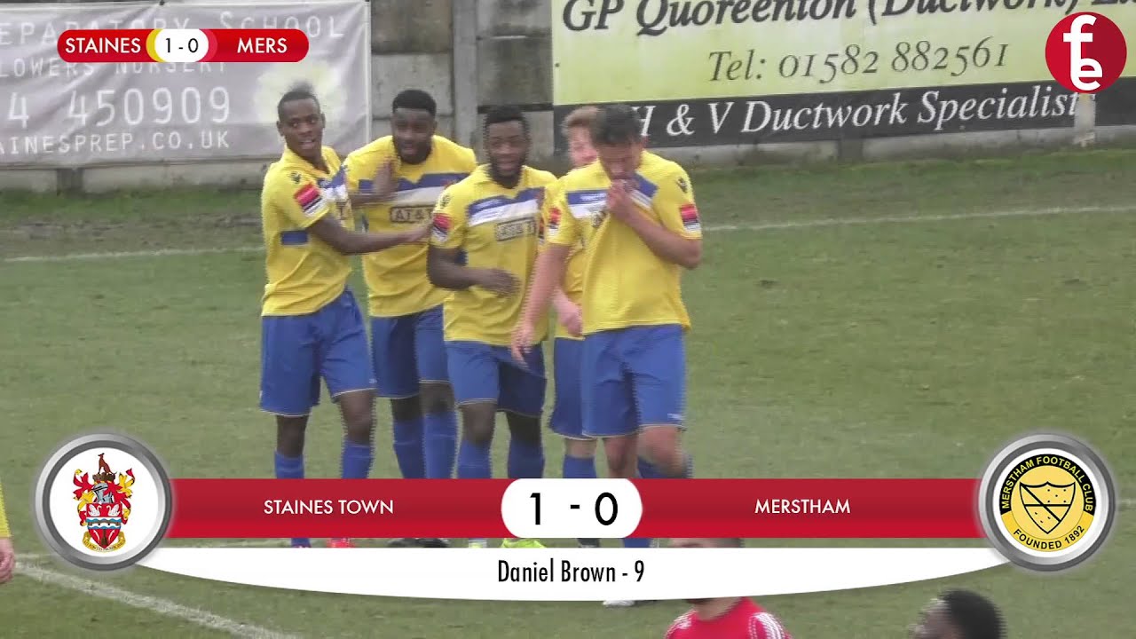 Staines Town 2-0 Merstham | Match Highlights