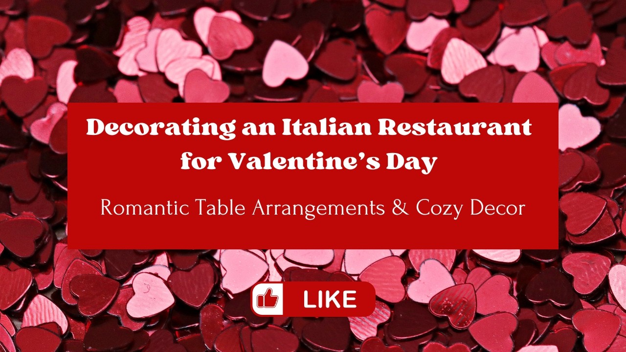 Decorating an Italian Restaurant for Valentine’s Day | Romantic Table Arrangements & Cozy Decor