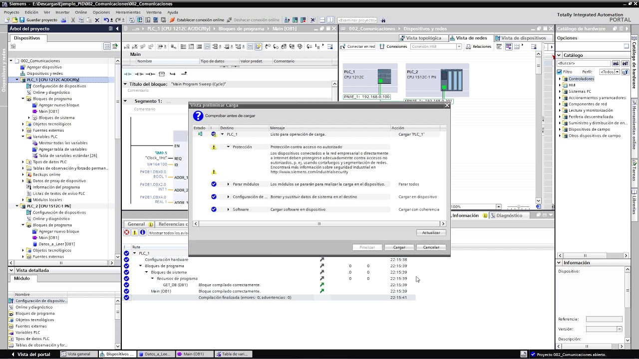 02 - Profinet: leer datos de otro PLC mediante la instruccion GET