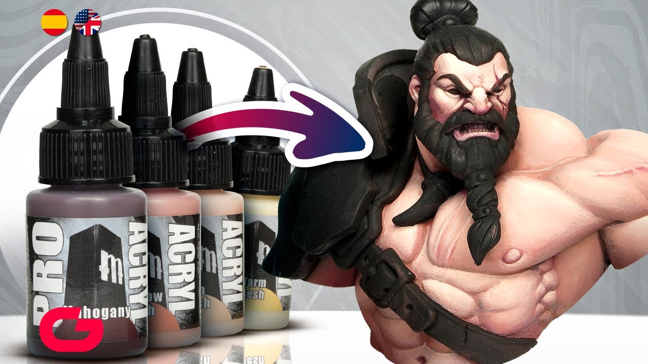 How to paint SKIN using PRO ACRYL colors! 🔥