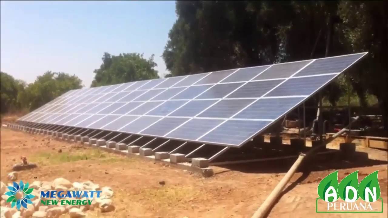 Paneles solares para sistema de bombeo de agua - Megawatt New Energy