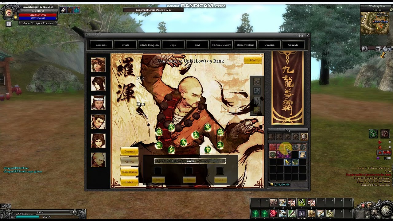 9Dragons RF- How to up Comrade lvl700 Part2