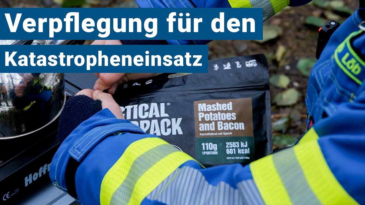 Verpflegung für den Katastropheneinsatz mit Tactical Foodpack 🚒