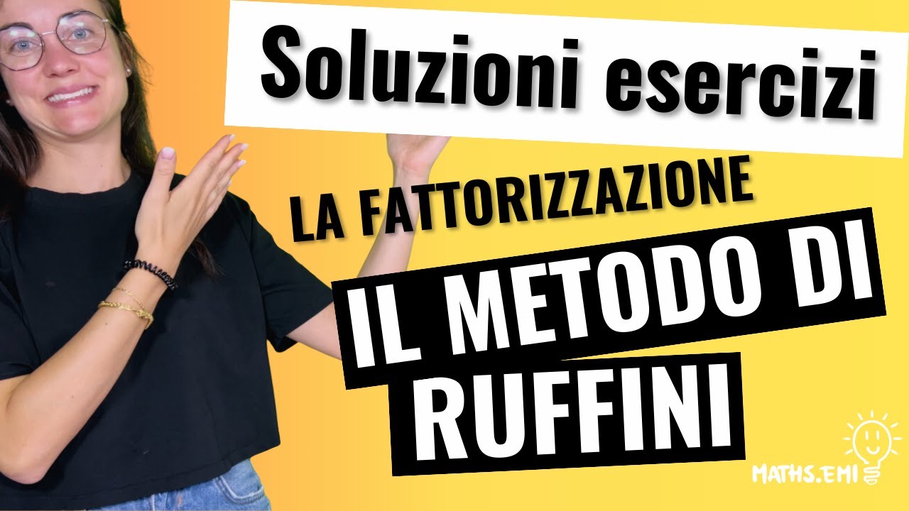 FATTORIZZAZIONE con il metodo di RUFFINI: ESERCIZI spiegati passo passo #matematica #algebra