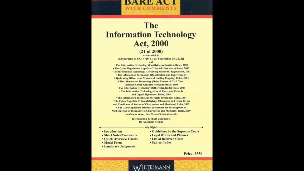 INFORMATION TECHNOLOGY ACT ,2000