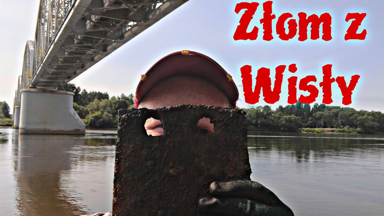 Magnes Neodymowy na Wiśle pod mostem kolejowym 301