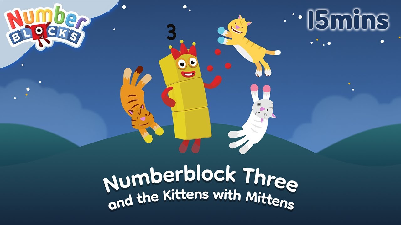 Numberblock Three and the Kittens 🐱😺🙀 | Bedtime Story Adventure✨| Learn to count | Numberblocks