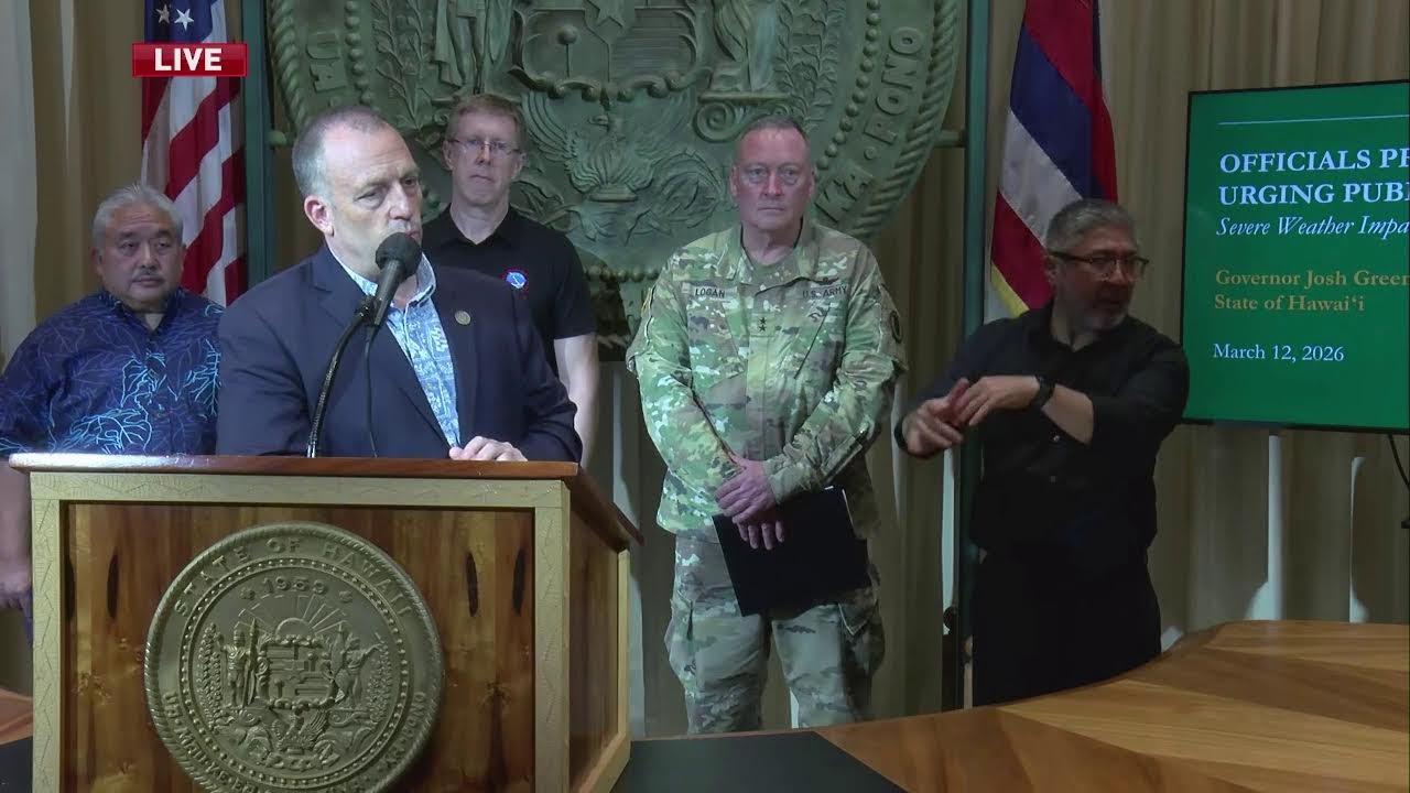 LIVE STORM BRIEFING: Governor outlines storm response (March 12, 2026)