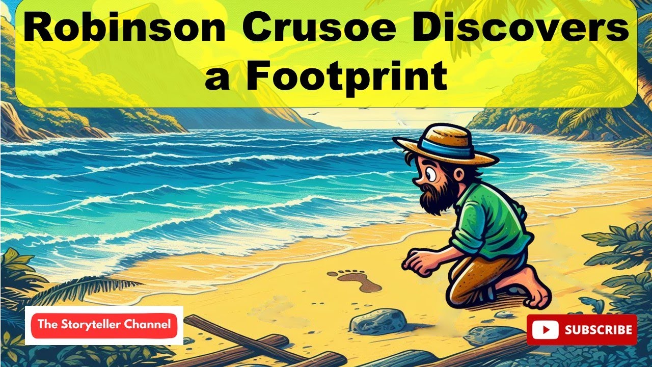 Robinson Crusoe Discovers a Footprint | English Stories | Learn Spoken English