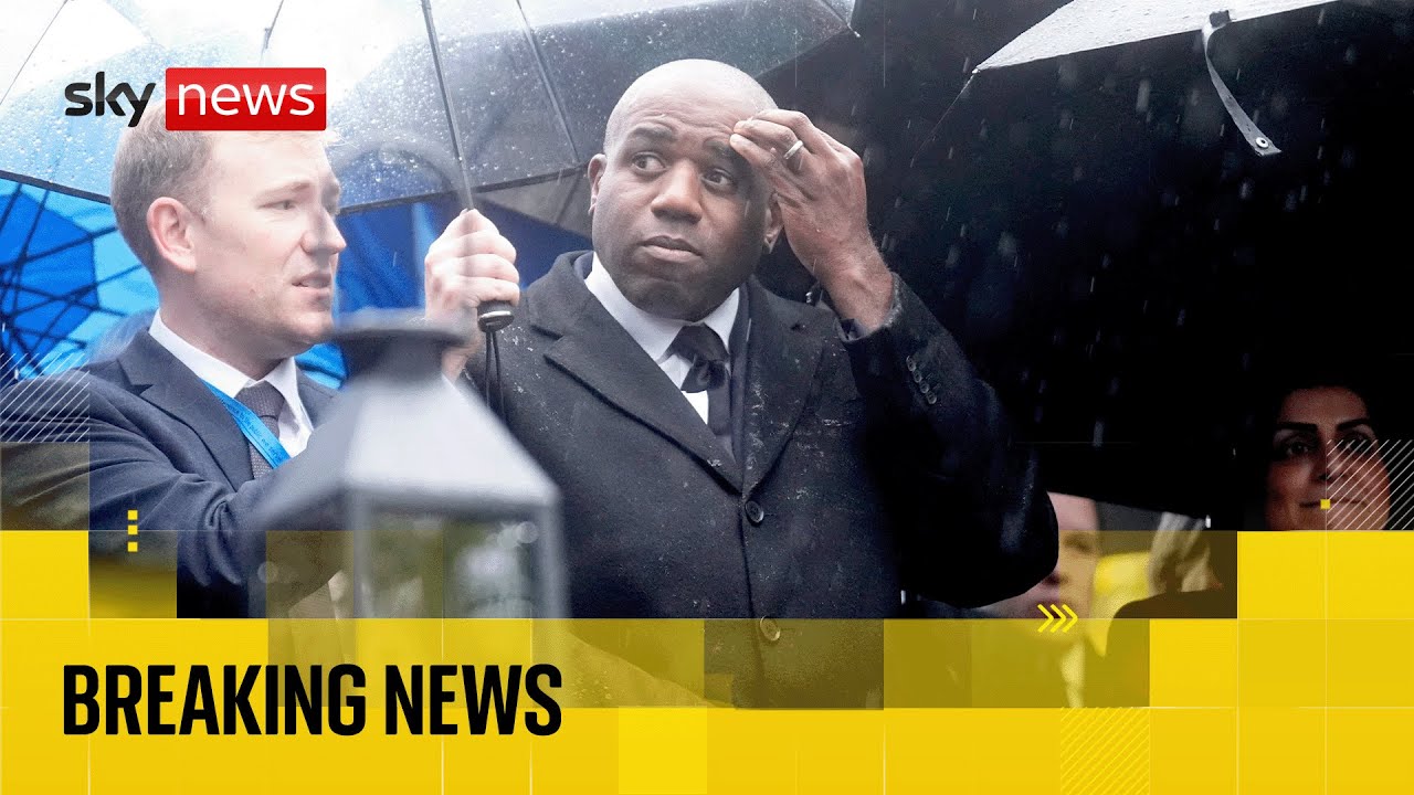 David Lammy heckled at Manchester synagogue attack vigil | Sky News coverage