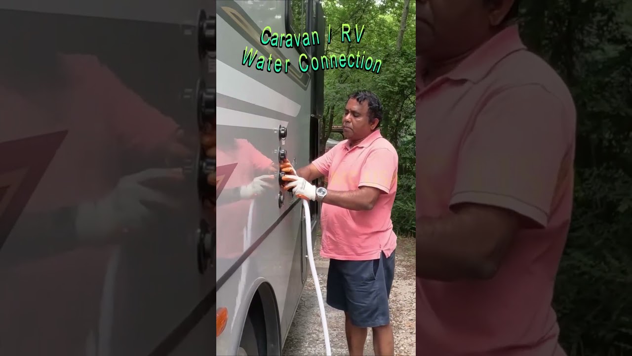 Caravan RV Water Connection