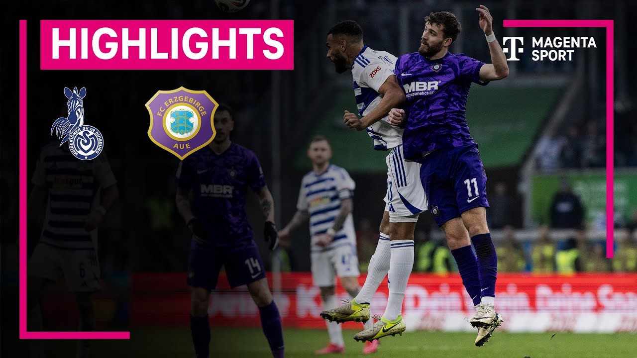 MSV Duisburg - Erzgebirge Aue | Highlights 3. Liga | MAGENTA SPORT