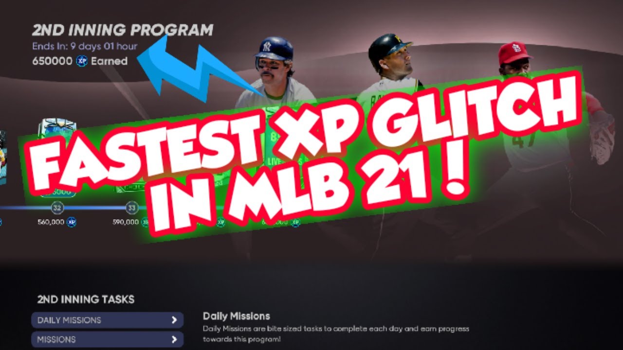 FASTEST XP GLITCH IN MLB THE SHOW 21! PROGRAMS DIAMOND DYNASTY RANKED SEASONS BALLPLAYER RTTS