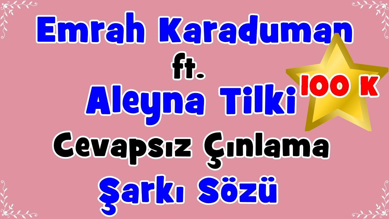 Emrah Karaduman - Cevapsız Çınlama ft. Aleyna Tilki | Şarkı Sözü || Şarkı Defteri