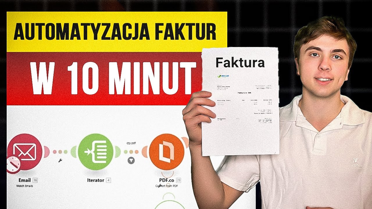Automatyzacja Faktur W 3 Krokach: Oszczędź 80% Czasu [Email + Make.com + GPT]
