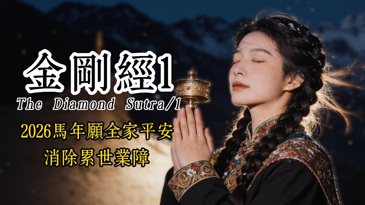 【100%無廣告】3月 消除焦慮必聽《金剛經》｜斬斷煩惱執著｜讓心安定的最強佛曲 | Meditation Music