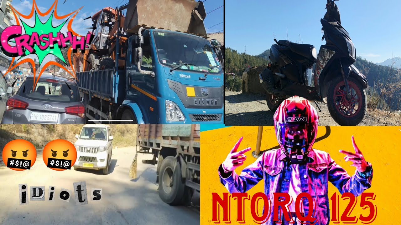    Crazy ride ntorq 125.😎  😯... #rider #viral #viralvideo #youtube #motovlog #shimla 