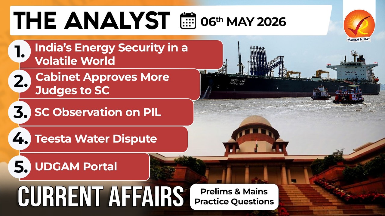 Current Affairs Today 6 May 2026 I UPSC Daily Current Affairs I The Hindu Analysis I The Analyst