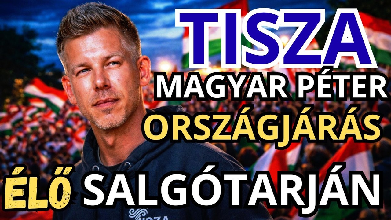 Magyar Péter országjárása - SALGÓTARJÁN - ÉLŐ KÖZVETÍTÉS - TISZA  #tiszapárt #magyarpeter