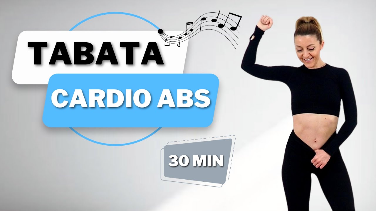 🔥30 Min TABATA CARDIO AEROBICS for Ab Lines, Small Waist & Flat Belly🔥KNEE FRIENDLY🔥NO JUMPING🔥