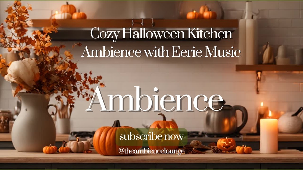Cozy Halloween Kitchen Ambience with Eerie Music