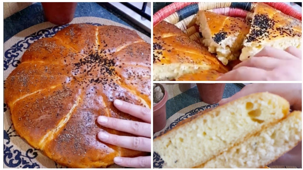 خبز رمضان بالسميد والفرينة جربيه مرة راح تعتامديه في كل مرة 