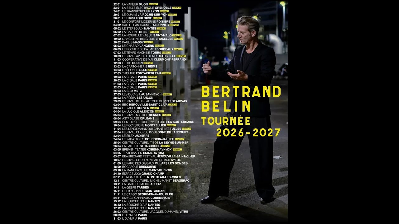 Bertrand BELIN - Sur Le Cul, WATT Tour @ Le Bikini Toulouse 2026