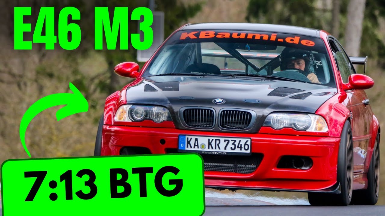 🏁🔥 SPEKTAKULÄRE E46 M3 RUNDE: 7:13 BTG! 🚗💨 BRUTAL E46 M3 😱🎬 l Maximilian Kurz