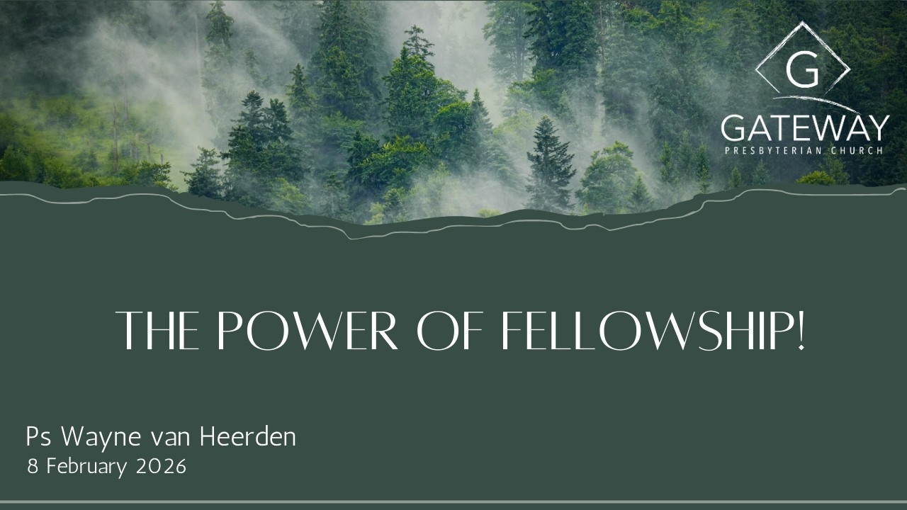 Morning Service | The Power of Fellowship! | Ps Wayne Van Heerden