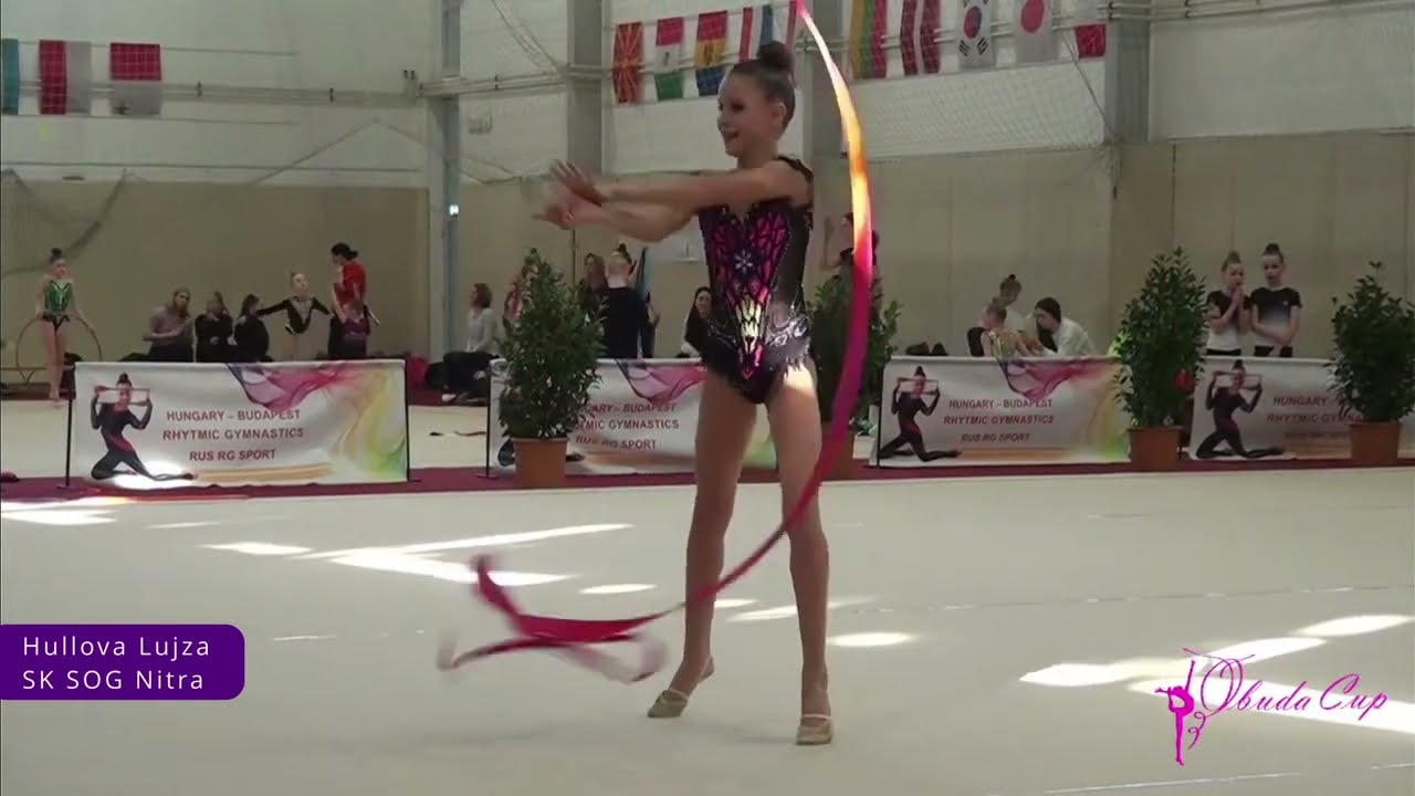 Obuda Cup 2024 Budapest Hullova Lujza ball and ribbon Rhythmic Gymanstics competition #rg #sports
