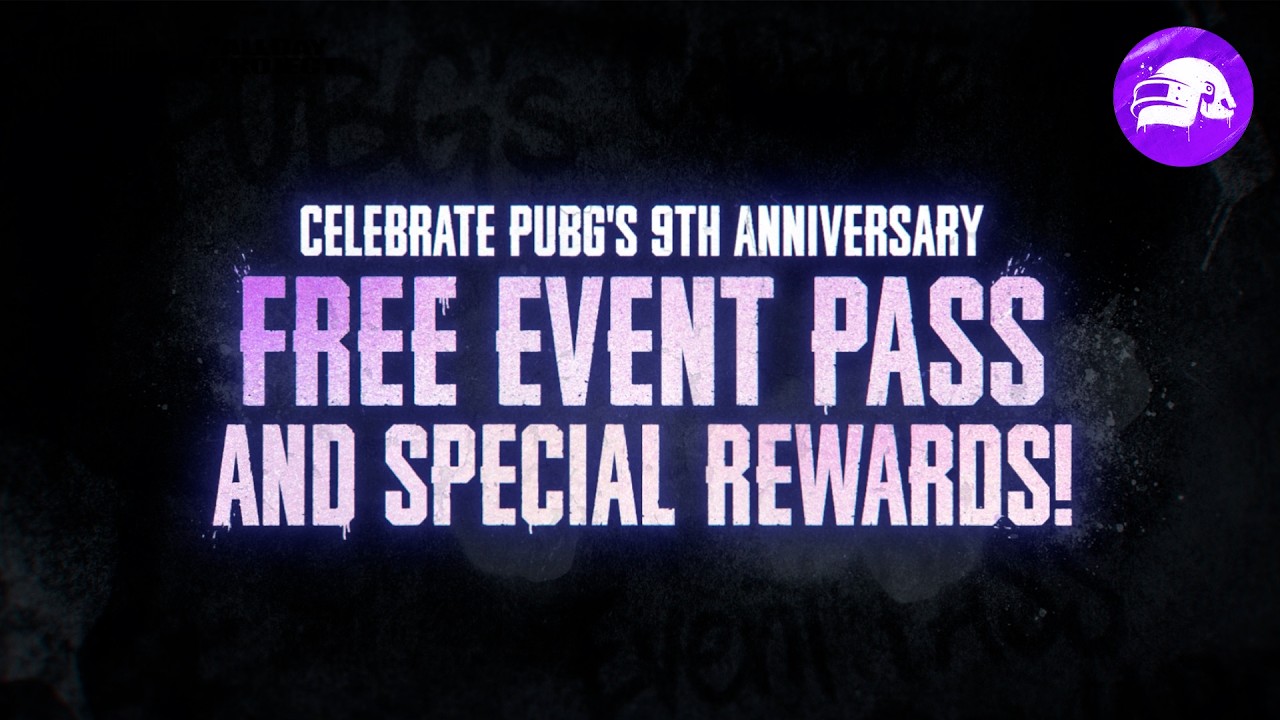 Log in EVERY DAY TO PUBG, Receive EVENT PASS TICKETS! | PUBG 9th Anniversary