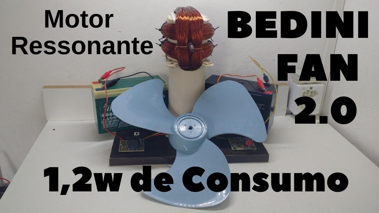 #165 Ventilador Bedini 1,2w Consumo - Estudo dos Motores Ressonantes (Keppe/Bedini/Newman)