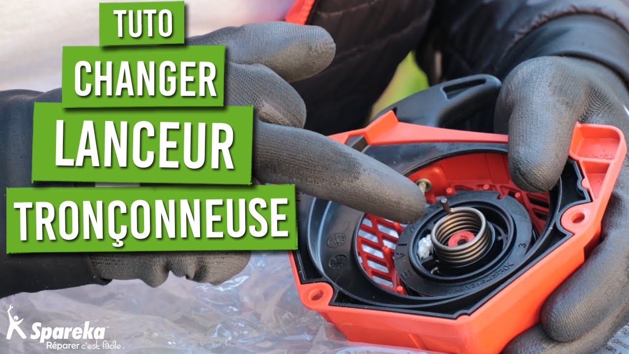 Changer la ficelle et le lanceur sur une tronçonneuse : Tuto de réparation